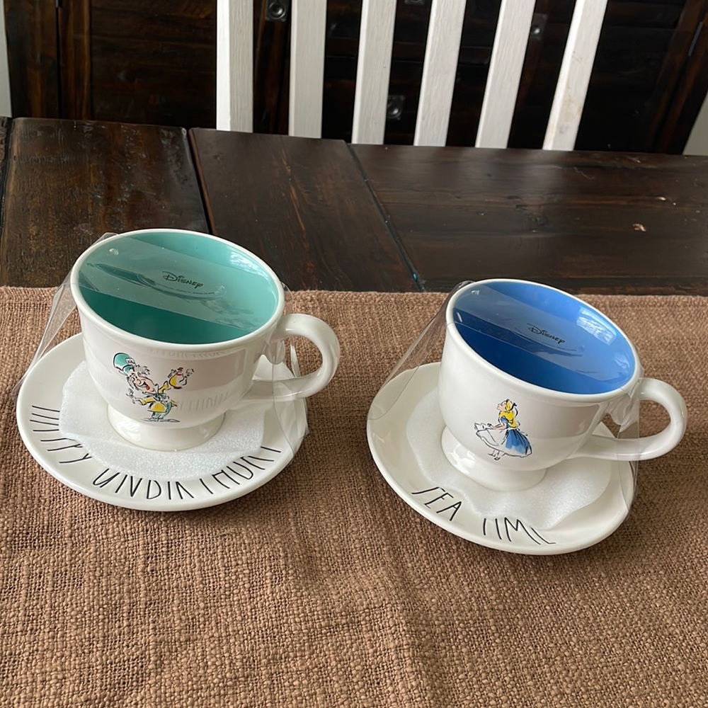 Rae Dunn Alice in Wonderland teacup and saucer set